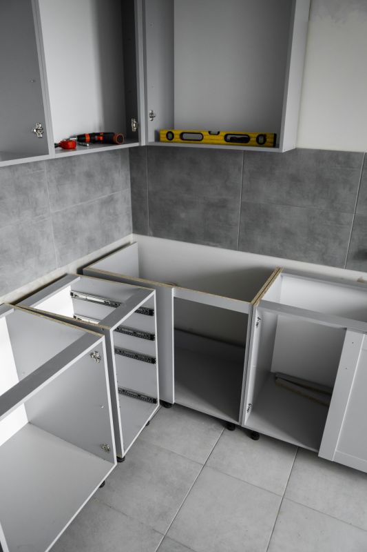 Kitchen Cabinet Staining detail